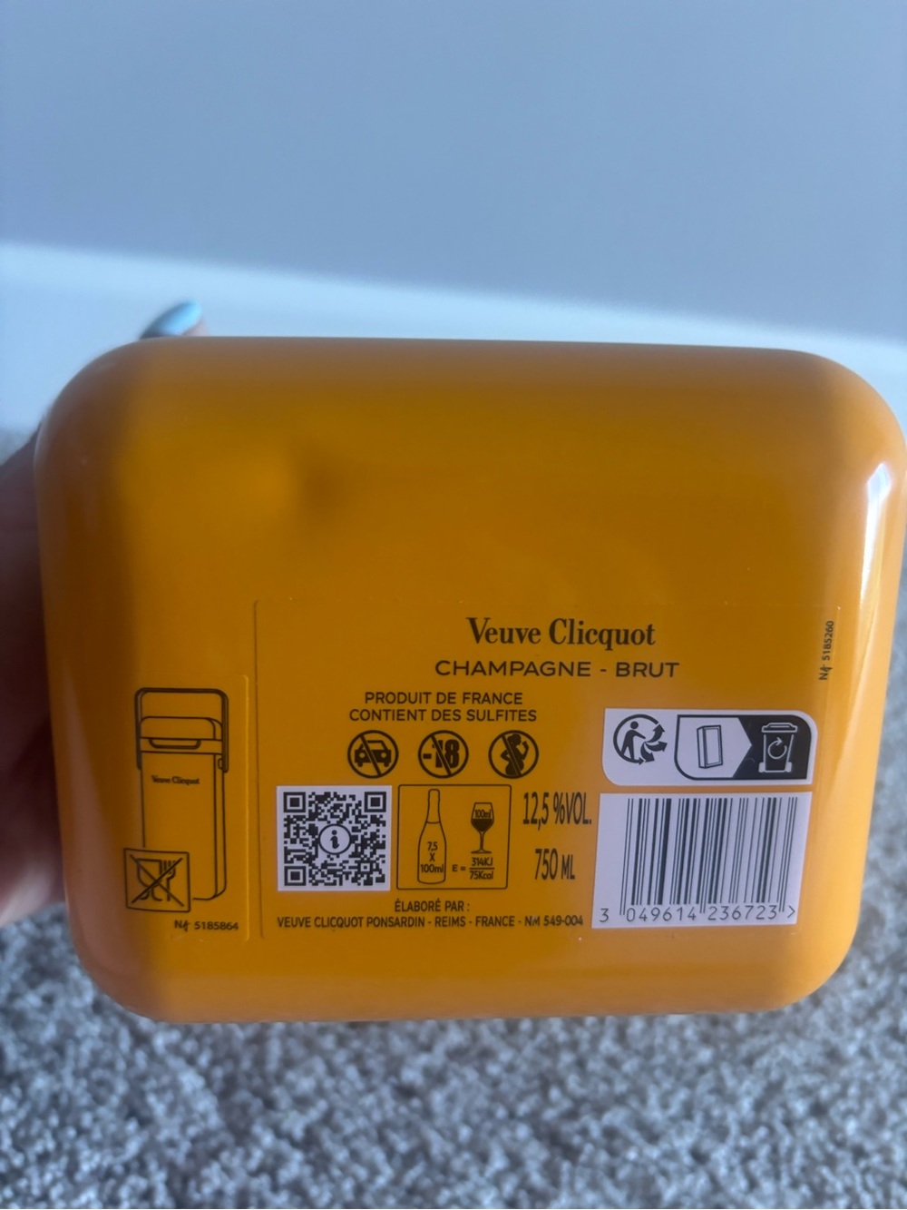 Veuve Clicquot Orange Insulated Champagne Canister - Picture 4 of 4